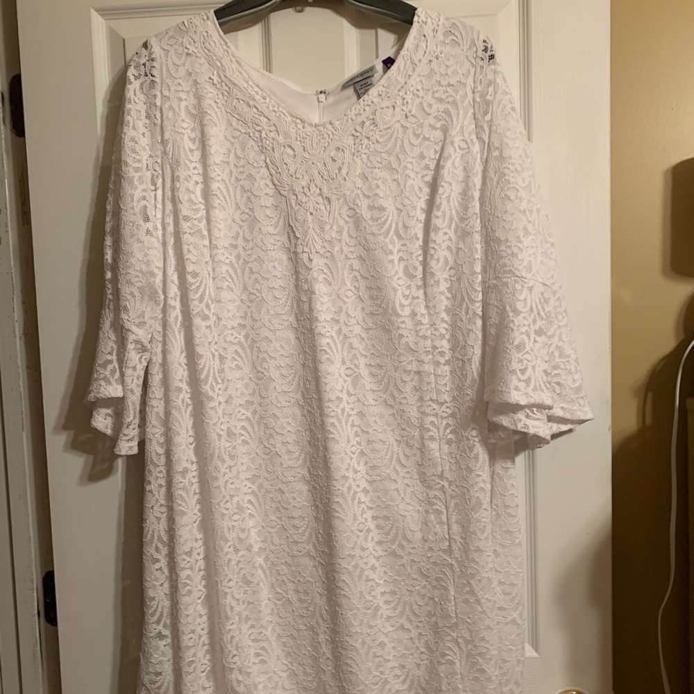 White Bell sleeve Dress